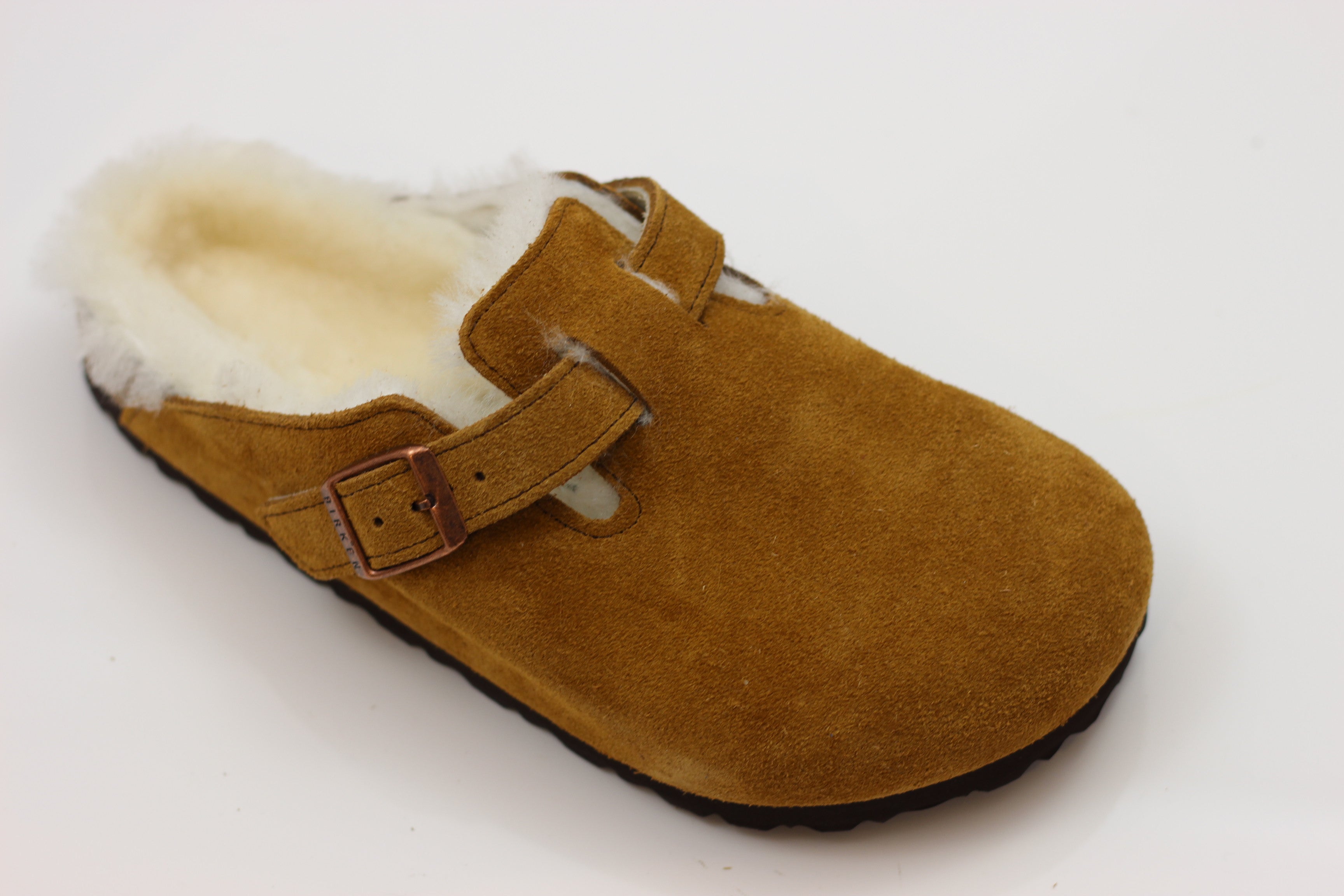 birkenstock shearling clog