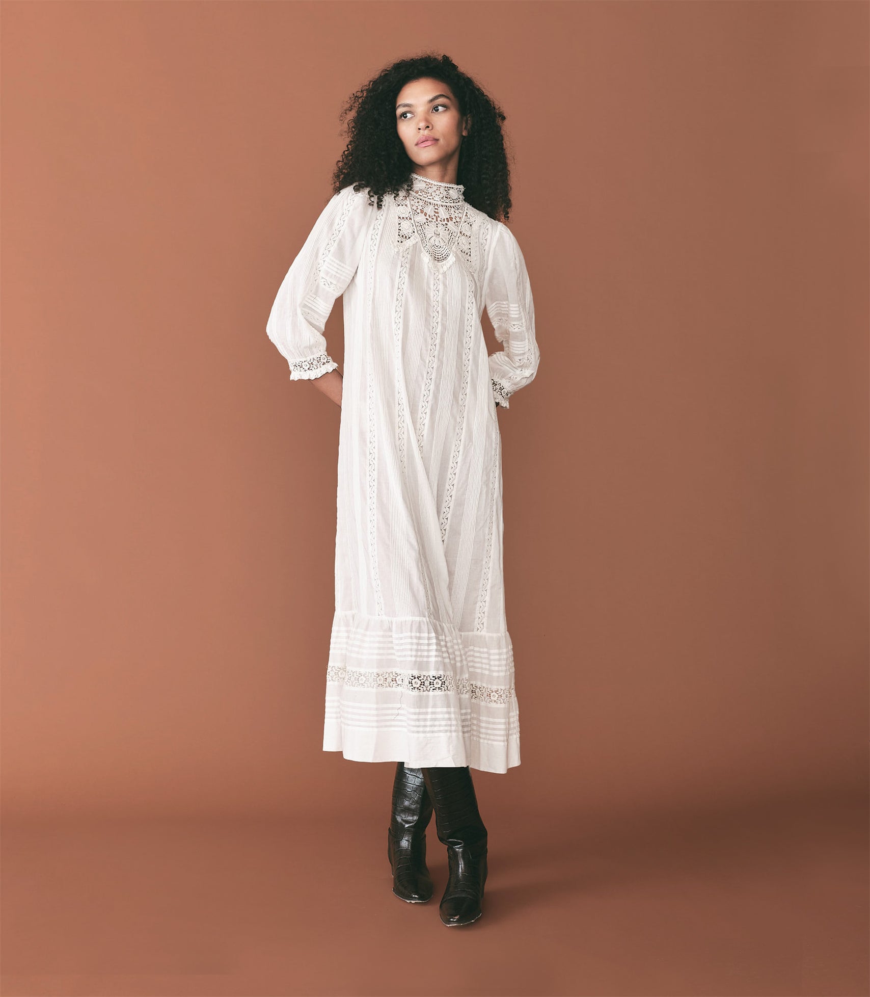 ERNESTINA DRESS -- SALT