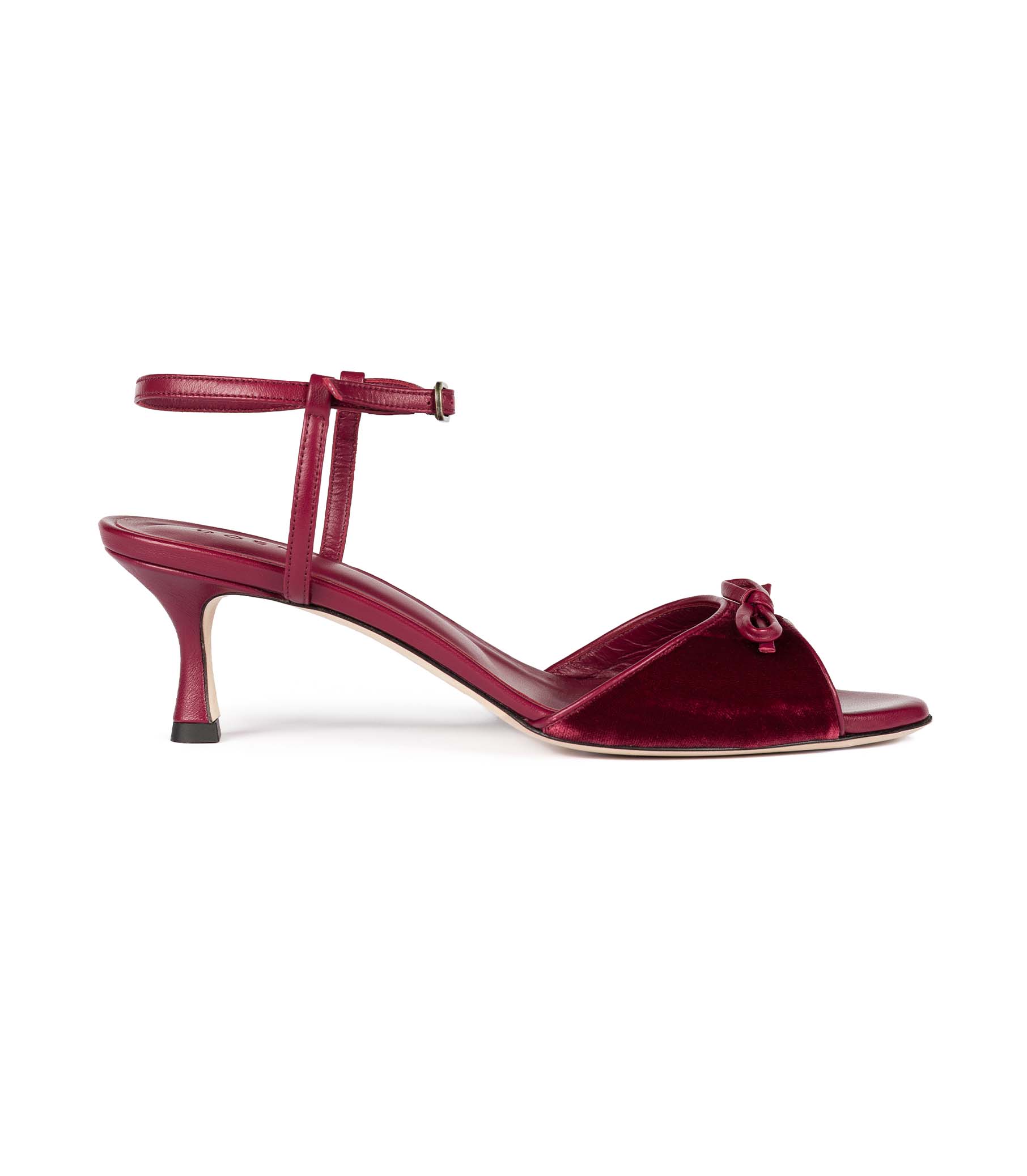 ARIANNA PEEP TOE -- CURRANT VELVET