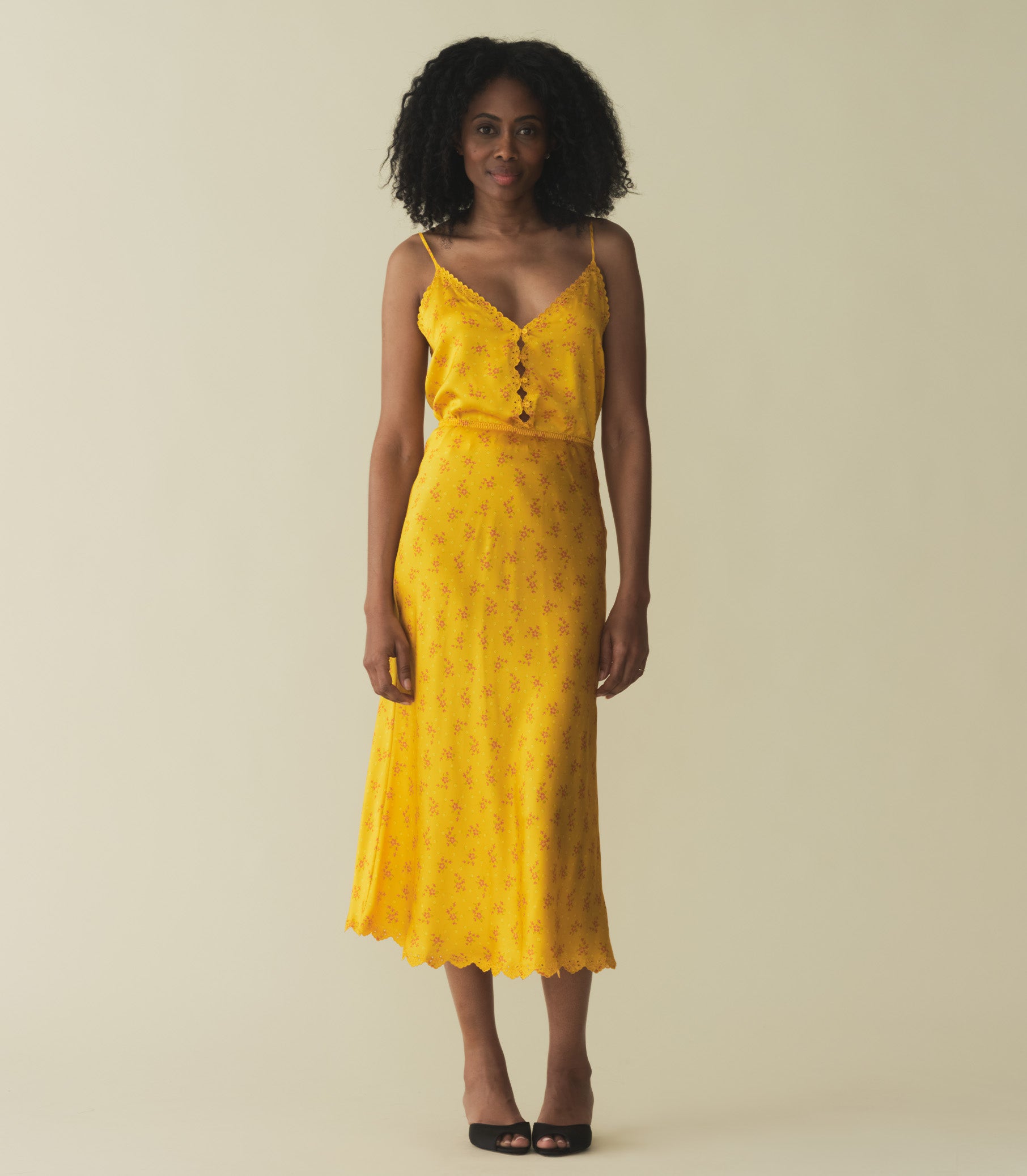 ELOWEN SKIRT -- GOLDENROD HILLSIDE HEATHER