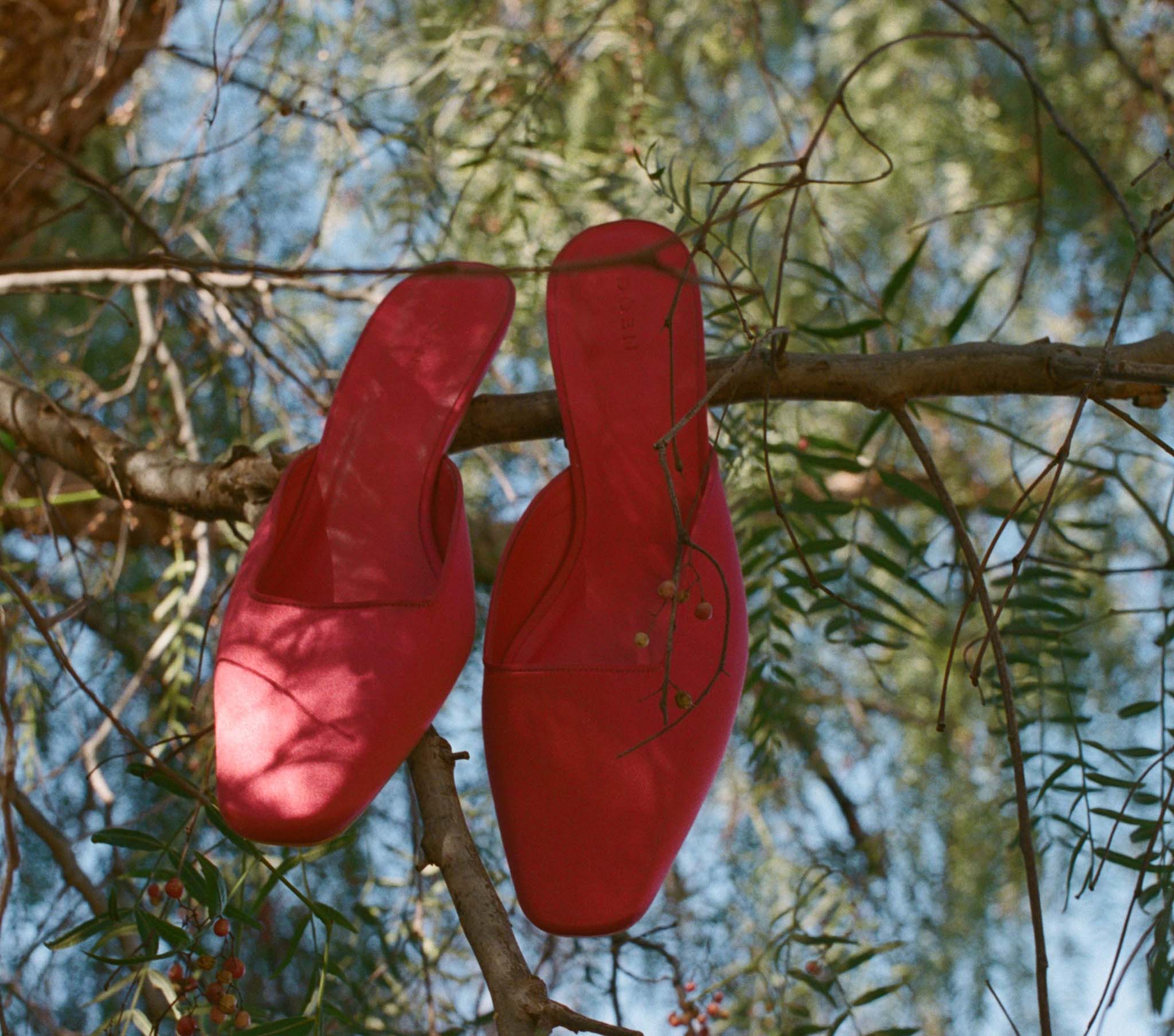 ASHER MULE -- BOUGAINVILLEA SATIN