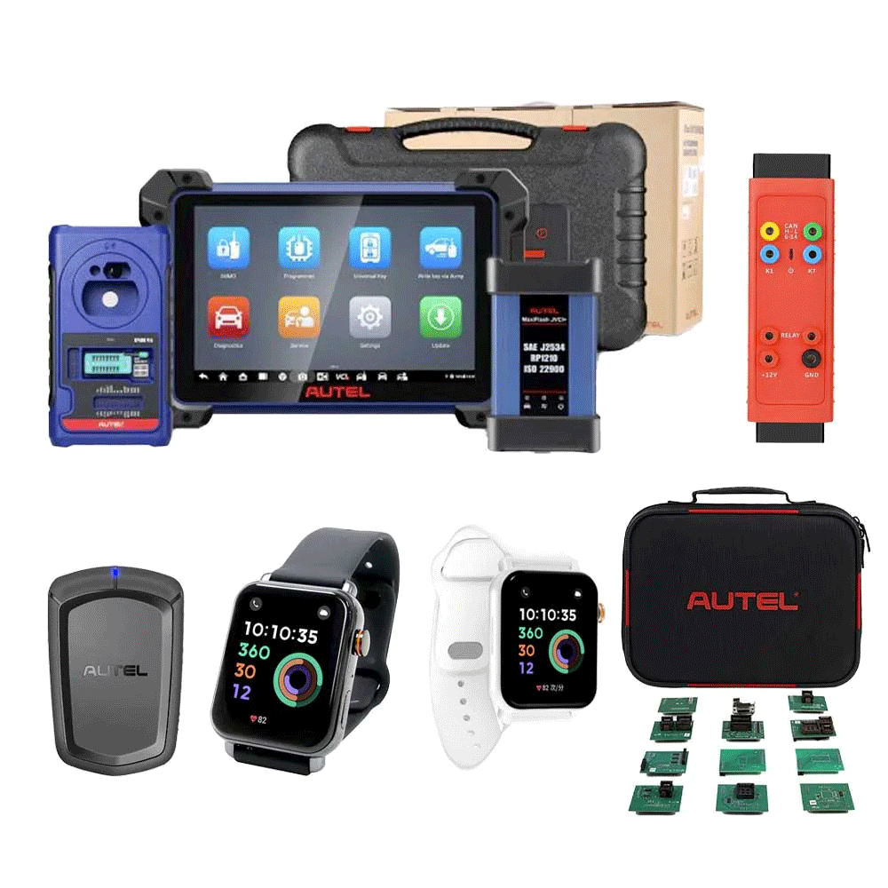 Autel MaxiIM IM608 PRO II with G-BOX3, IMKPA, APB112 and OTOFIX Programmable Smart Key Watch (White and Black) - Locksmith Keyless product image