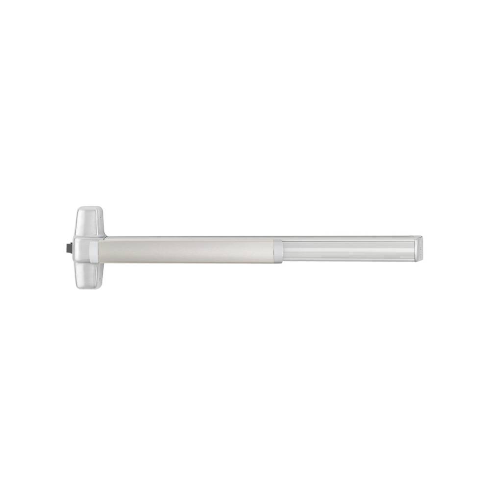 Von Duprin - 99EO-F-3-26D - Rim Exit Bar - 36 Device - Wide Stile Pushpad - Exit Only - Less Trim - Less Dogging - Satin Chrome Finish