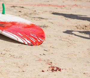 SHARK ATTACKS SURFER - Surfer tourniquet - shark attack tourniquet - ABC4Explore Tourniquet - Shark Week tourniquet - Tourniquet Surfboard Leash - Surfer Stop The Bleed 