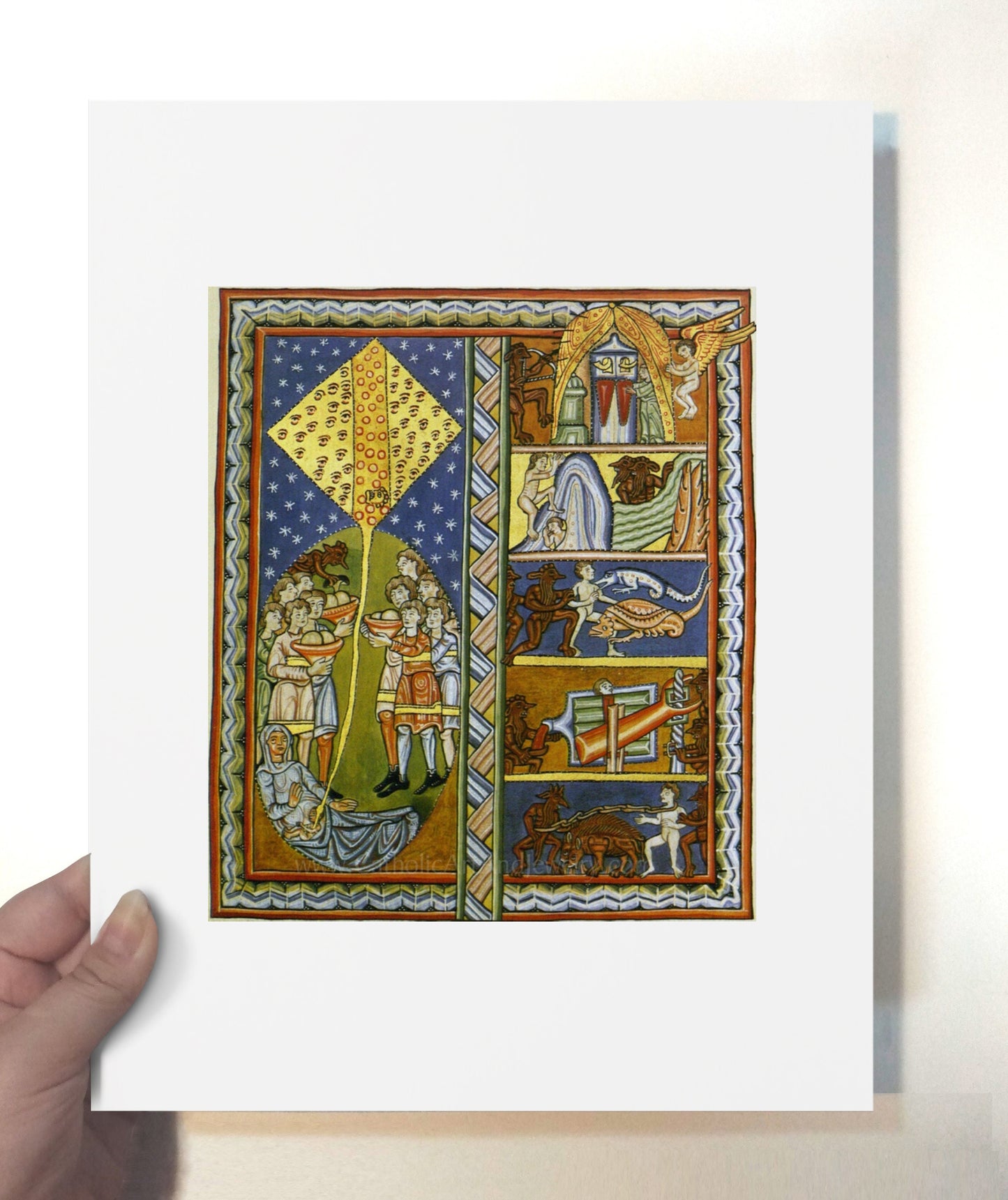Hildegard of Bingen – "Embodiment of Soul" – Catholic Art Print – Mystic Visions – Archival Quality – Catholic Gift