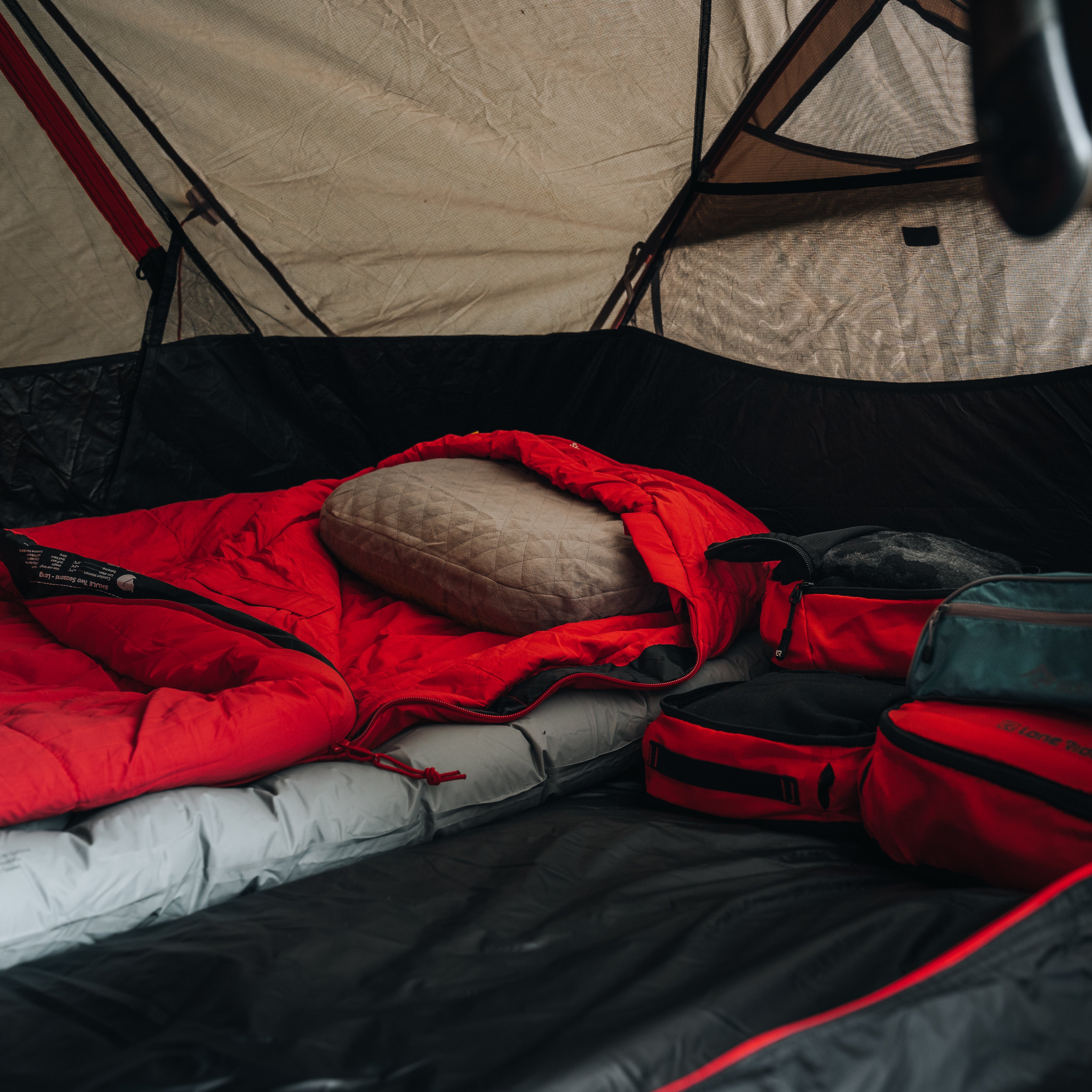 motorcycle camping sleeping bags lone rider