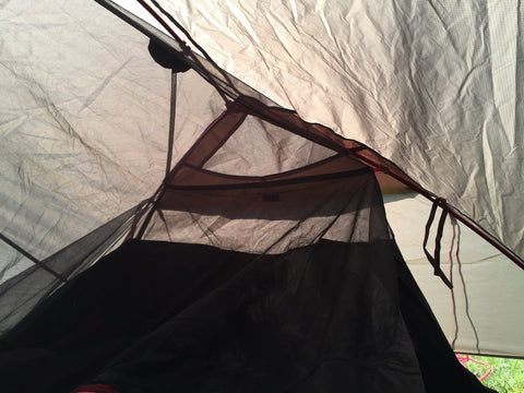 Adv Motorcycle tent - attach the inner tent end clips