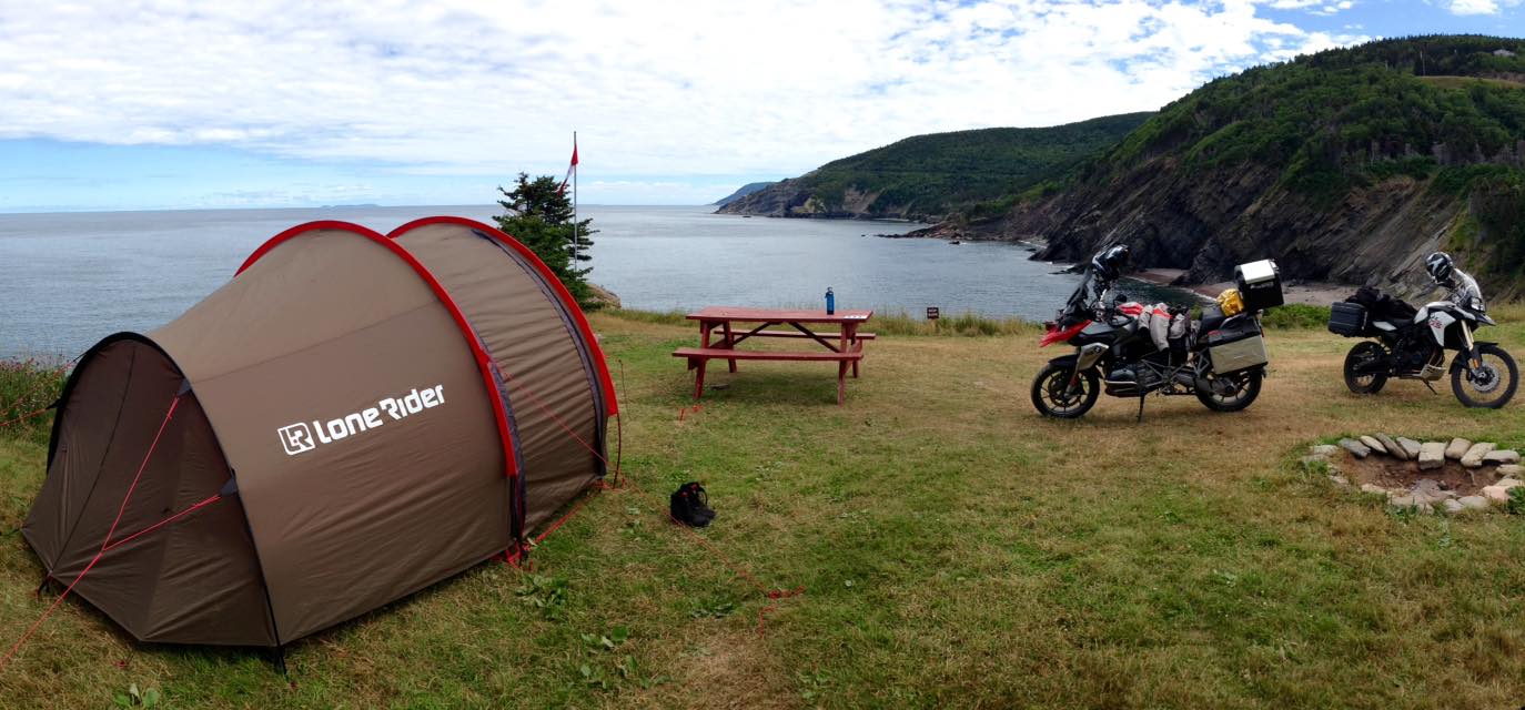 How to Choose A Motorcycle Campsite - photo by Lone Rider MotoTent v2 customer