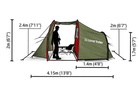 Motorcycle Tent dimmensions