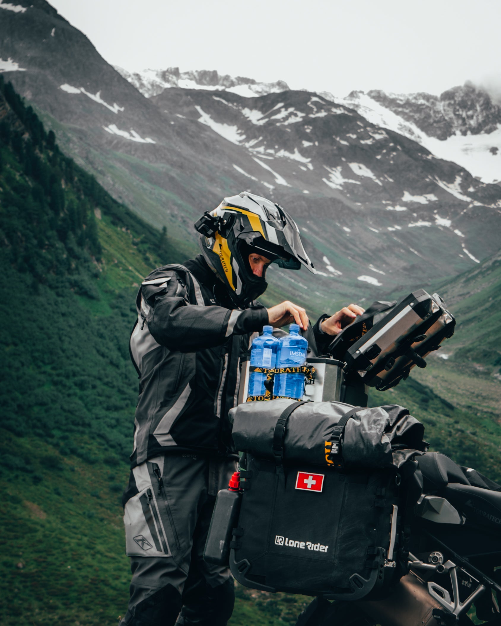 lone rider moto camping cold tips