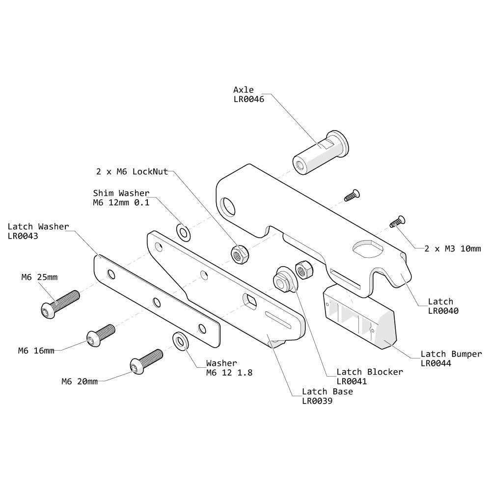 MotoBags Quick Release Attachment System Spare Parts [V2] - Lone Rider product image