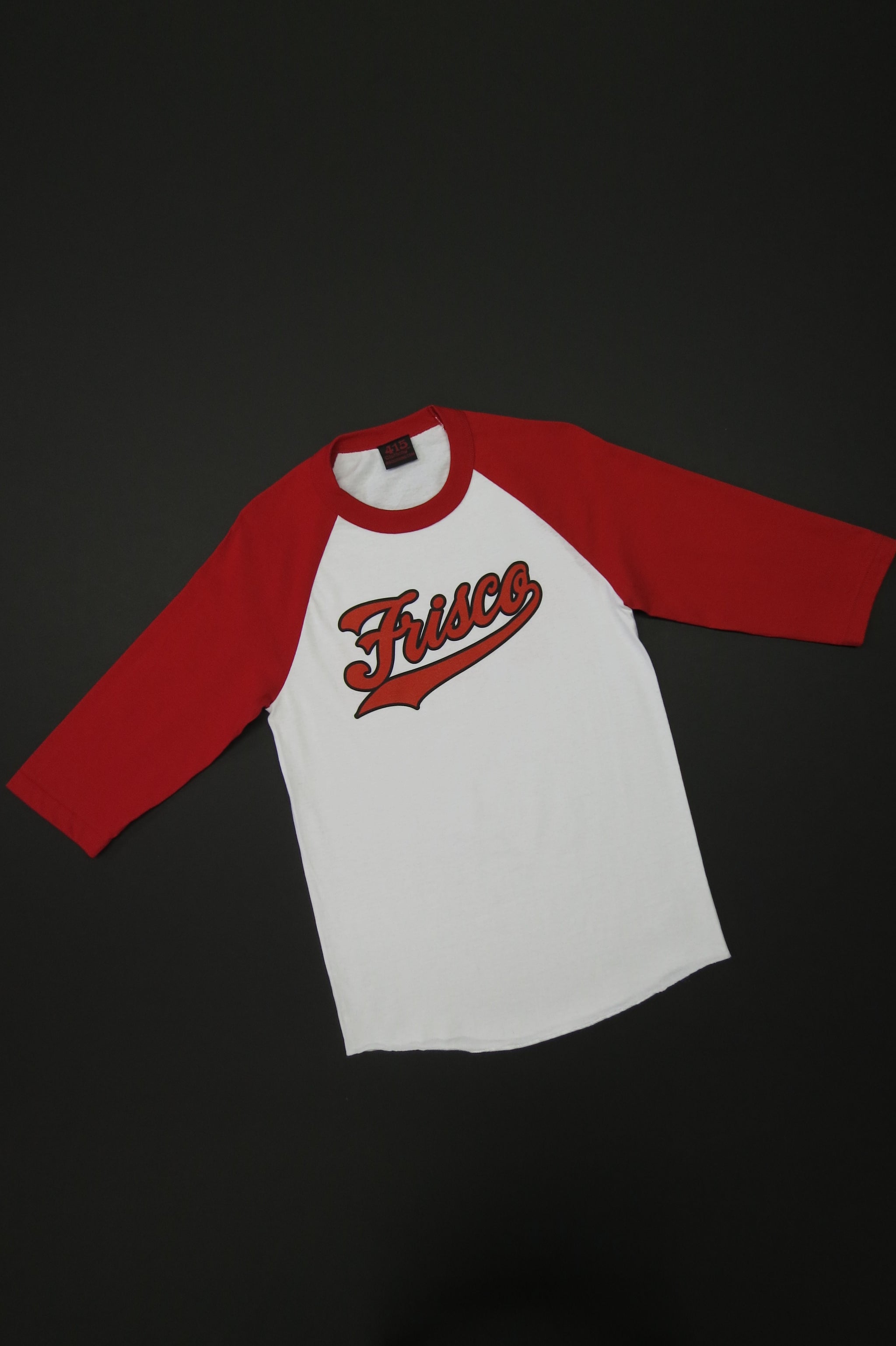 red sleeve baseball shirt