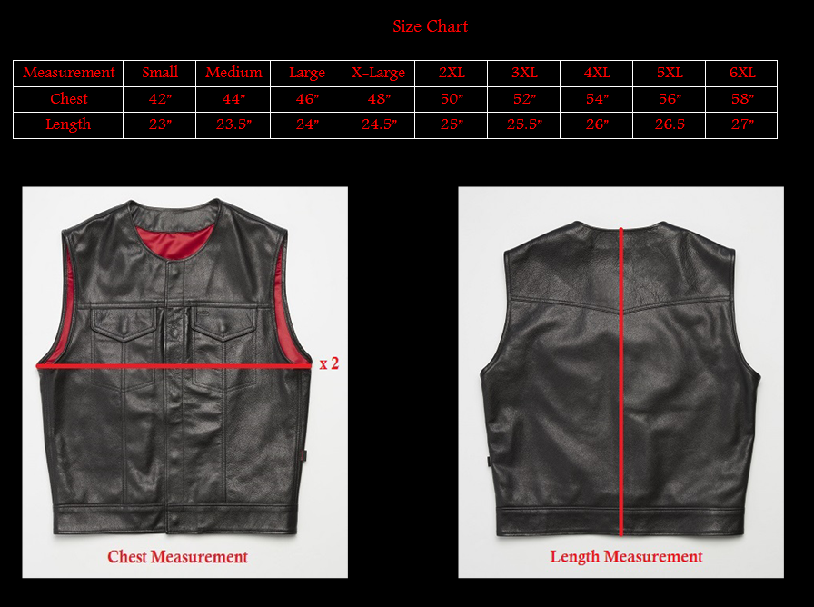 415 Leather Club Style Snap Vest (No Collar) - 415 Clothing, Inc.