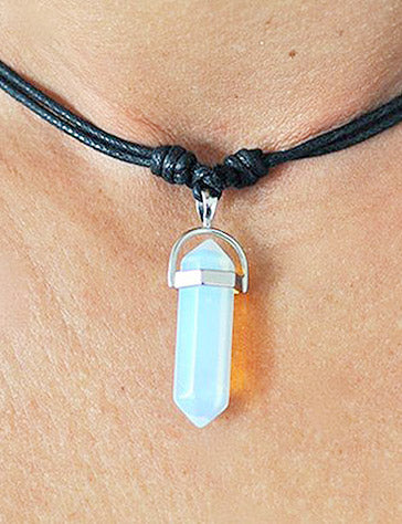 Australian Boulder Opal & Blue Topaz Pendant, Handmade in 14k Yellow Gold |  Jewelsmith