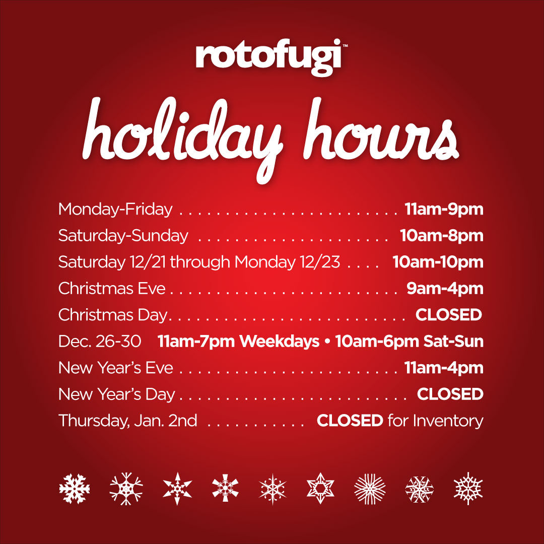 Rotofugi 2019 Holiday Hours