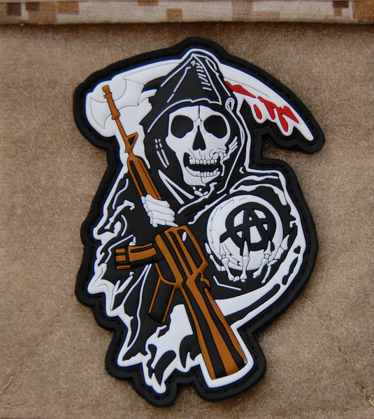 Sons Of Anarchy Reaper Logo Pvc Patch Tactical Outfitters