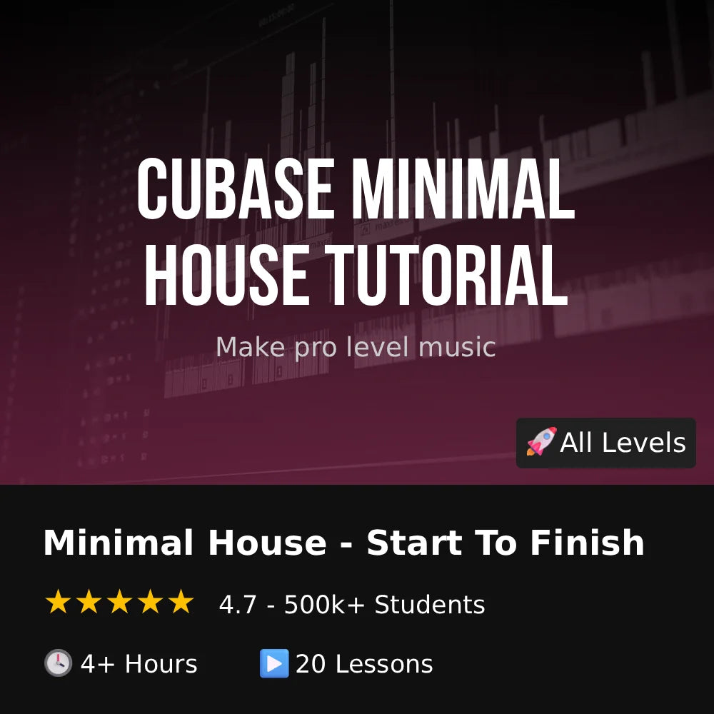 Cubase Minimal House Tutorial - Start To Finish