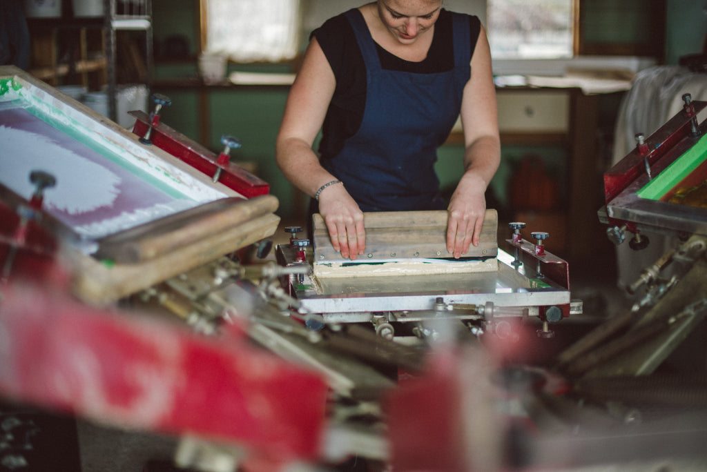 The Paper Rain Project, screen-printing ethical organic fairtrade clothing