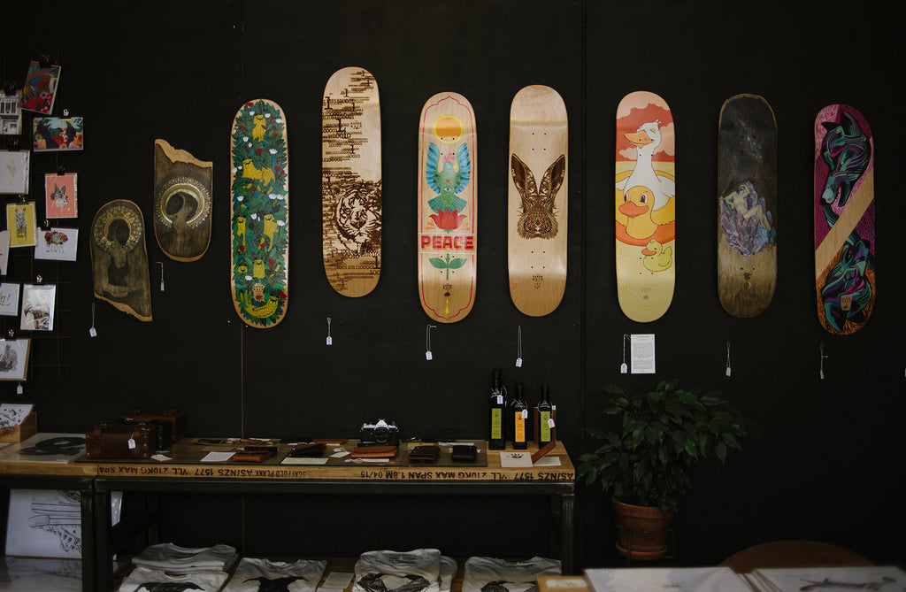 Skateboard Art with The Paper Rain Project