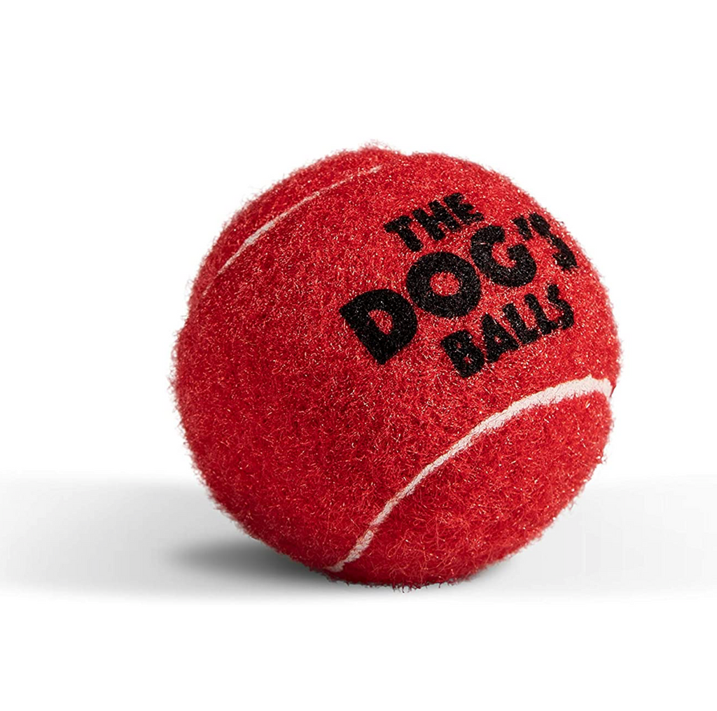 dogs balls are red