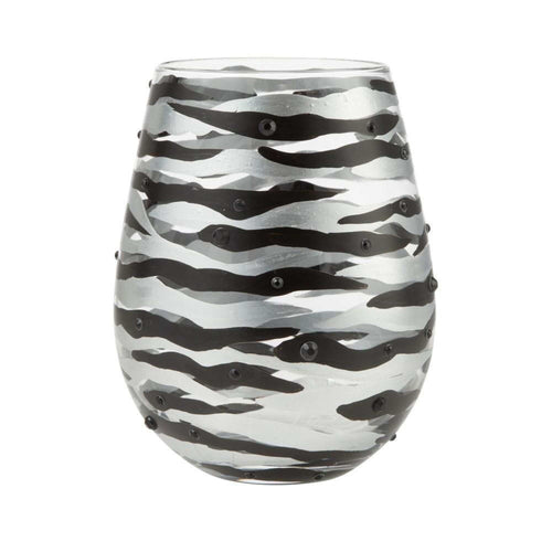 Tabletop Frosted Forest Stemless Wine Glass Lolita Hand Painted 6011247, 1  - Harris Teeter