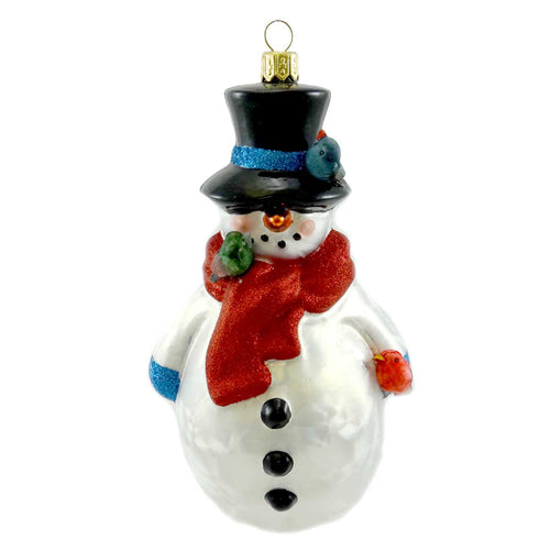 Ornaments To Remember Snow Person Birds Snowman Cardinal Blue Jays - - SBKGifts.com