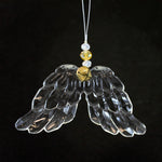 Crystal Expressions Angel Wing Ornament Acrylic Bereavement Sympathy Christmas