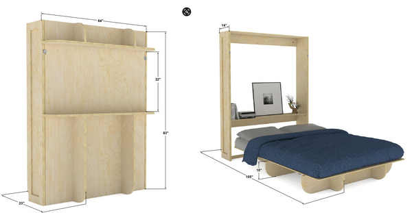 queen murphy bed