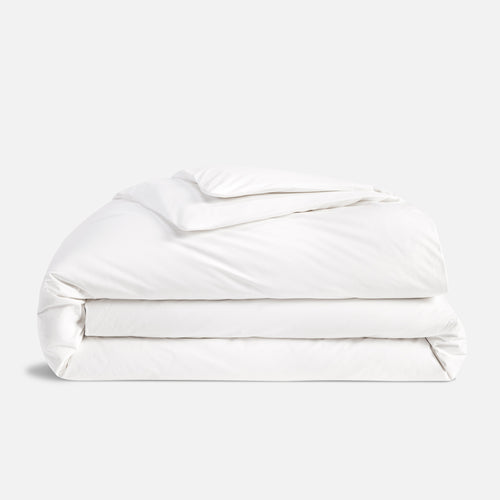 Cooling Cotton Percale Duvet Cover Size Full/Queen in White | Best Luxury Sheets for Hot Sleepers by Brooklinen - Holiday Gift Ideas