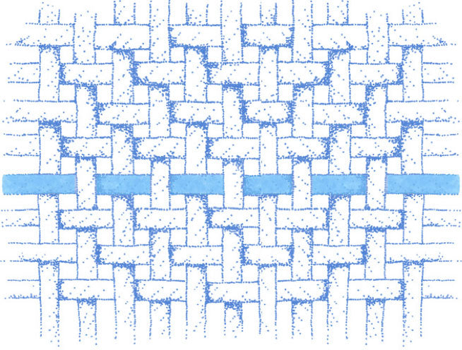 Illustration of Percale weave