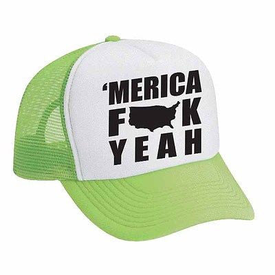 Merica F**k Yeah Dual Color Trucker Cap