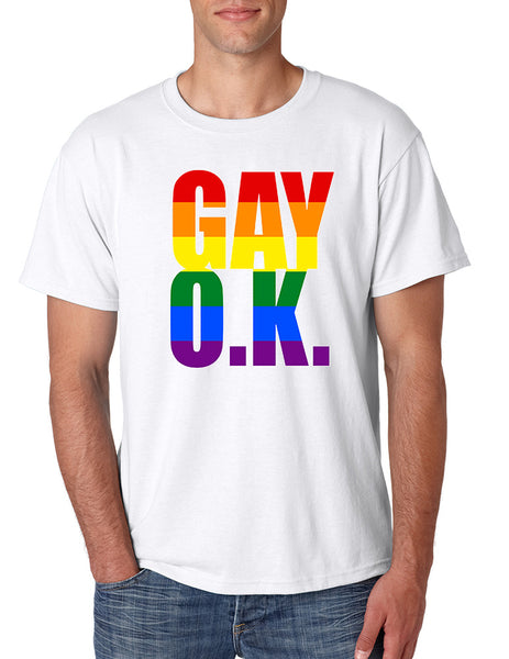 rainbow gay pride cute mens shirt