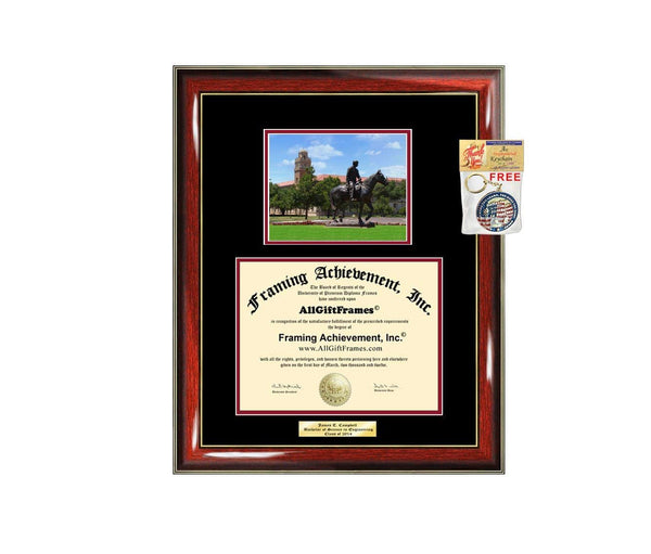 Diploma Frame Texas Tech University TTU Graduation Gift Idea Engraved