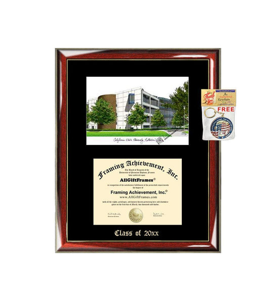 California State University Fullerton CSUF Graduation Custom Frame Emb