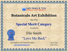 certificate award artist competition winner botanicals