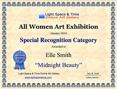 All Women Award Certificate Elle Smith