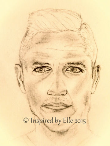 Guess Who Footballer Charcoal Sketch by Elle Smith