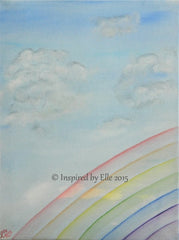 Somewhere over the Rainbow Oil Painting - Elle Smith UK