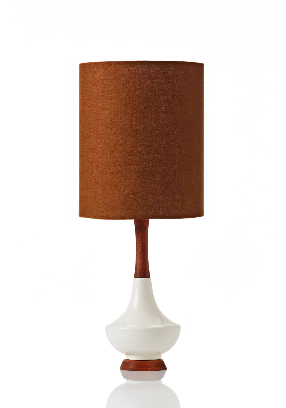 small ochre table lamp