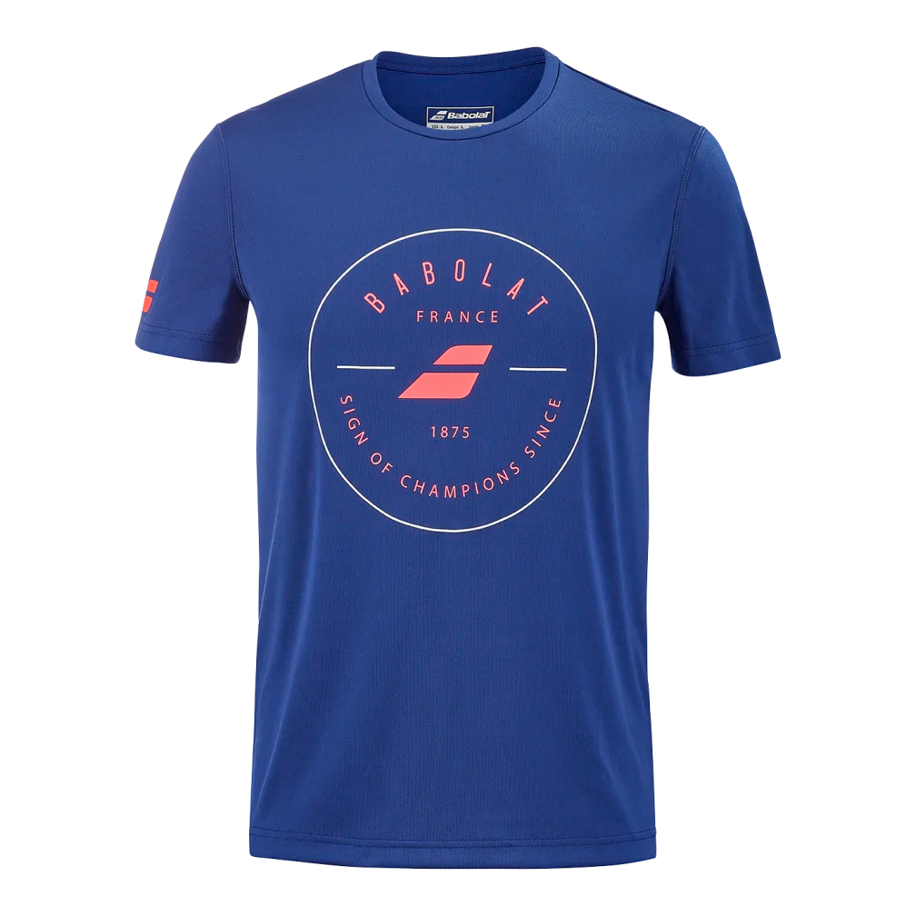 Babolat Men's Exercise Graphic Tee - Blue – TRME Sports