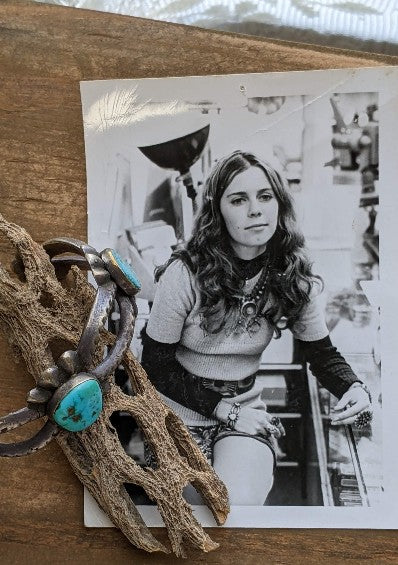 vintage photo of woman and bracelet