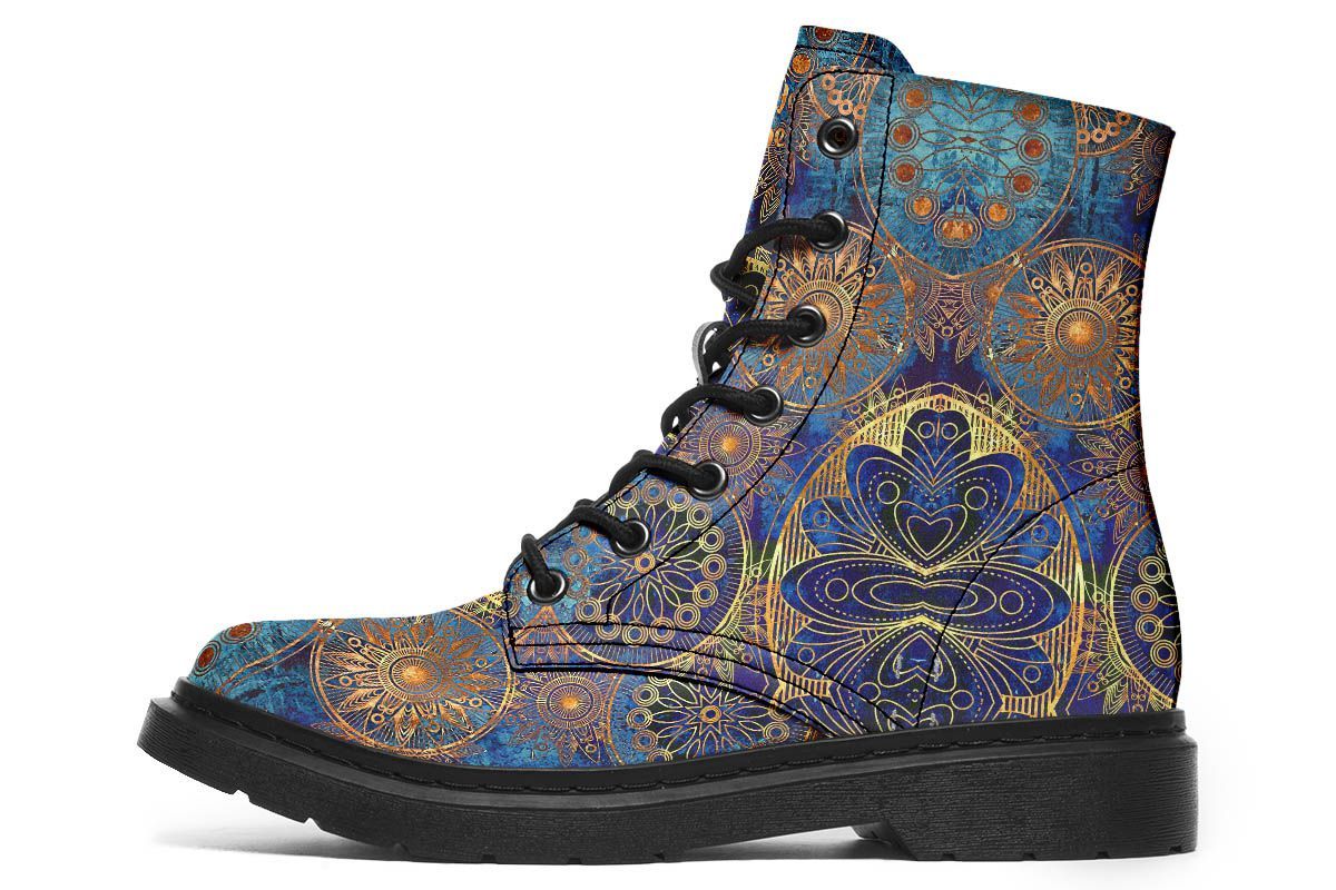 Splendid Bohemian Boots | Blue and Gold 