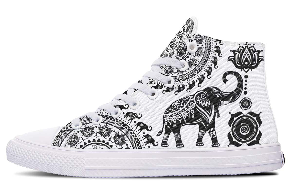 shoes with elephants on them