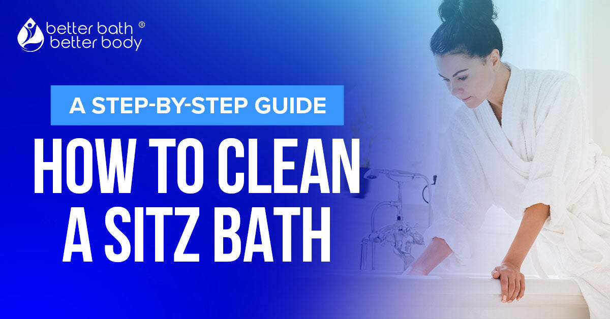 how to clean a sitz bath step by step