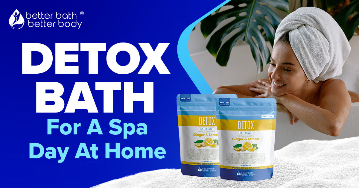 detox bath for spa day at home