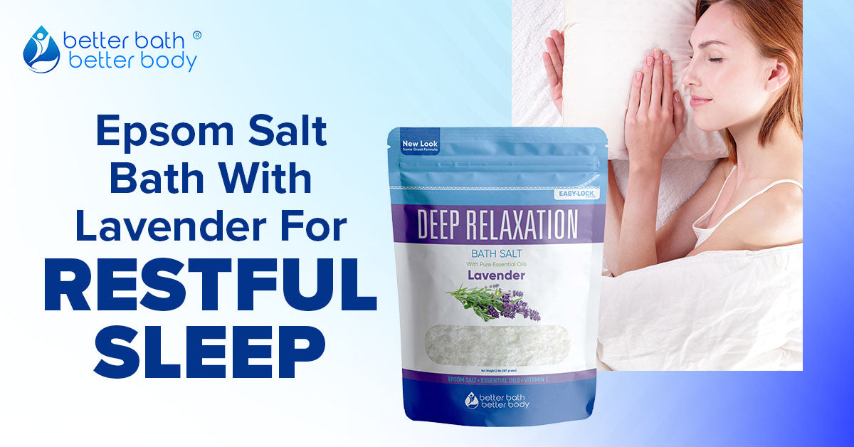 epsom salt bath with lavender for restful sleep
