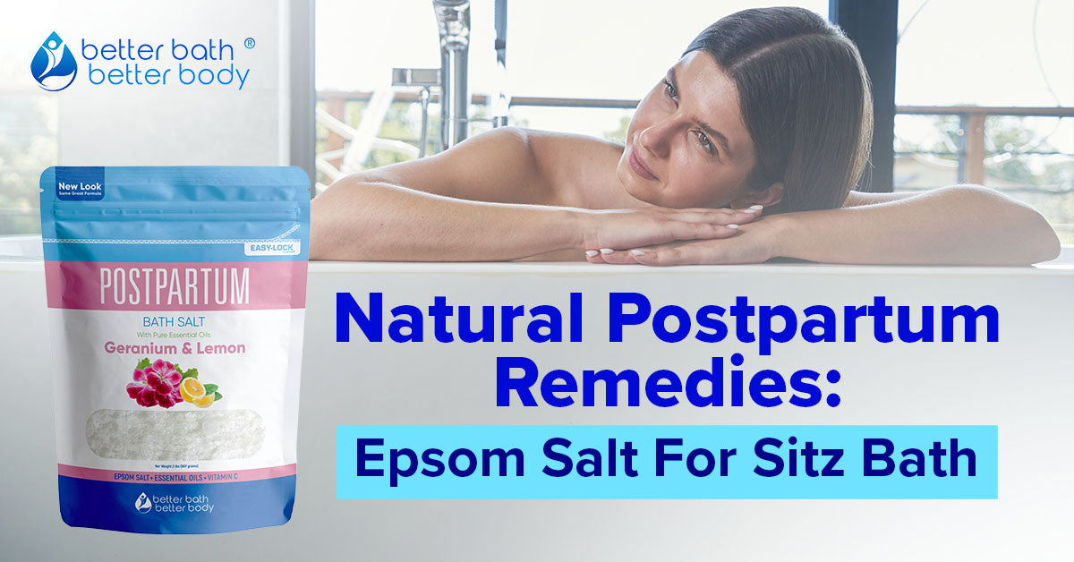 epsom salt for sitz bath for postpartum wellness