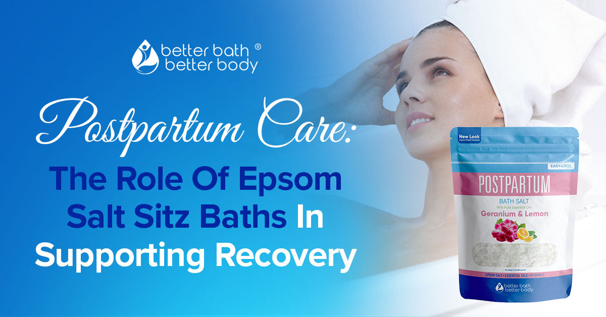 epsom salt sitz bath postpartum care