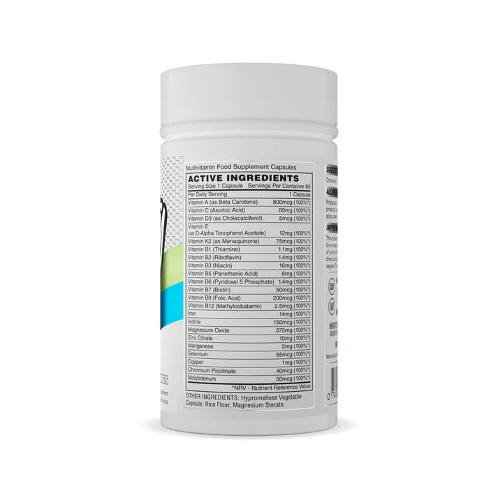 Naughty Boy® Multi 60 Servings 5% Nutrition hyaluronic acid and selected vitamins