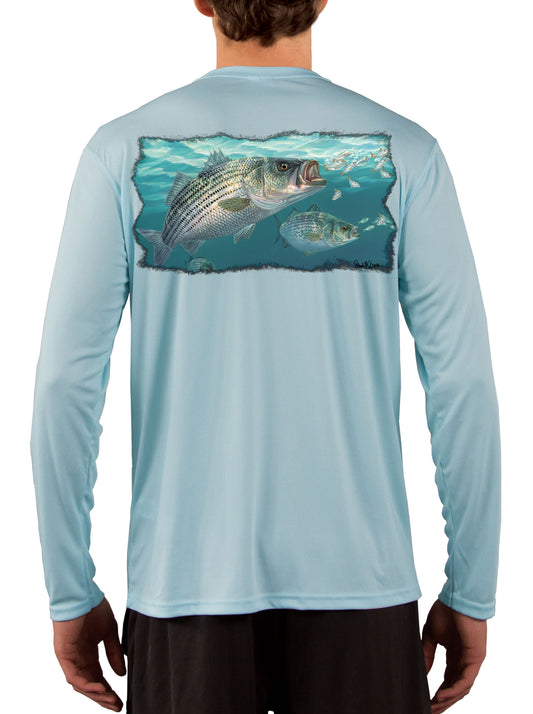 New] Striper Fishing Shirts for Men with Striped Bass Fish Artwork – Skiff  Life